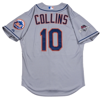 2015 Terry Collins Game Used New York Mets Road Jersey Worn on 10/10/15 vs. Dodgers (MLB Authenticated & Mets LOA)